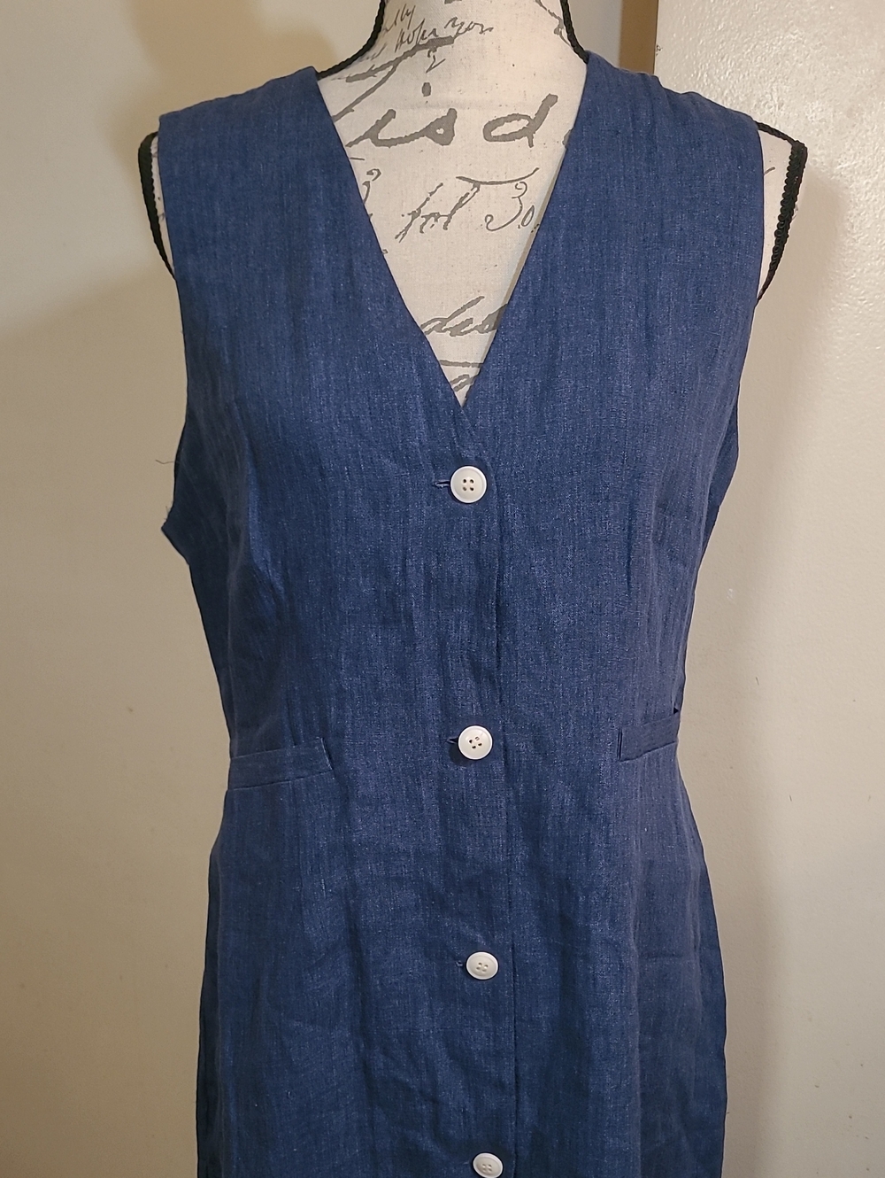 Jenni Kayne☆ Callan Linen Dress In Chambray - Picture 7 of 13